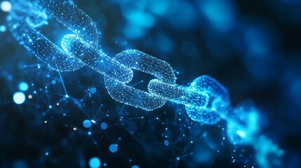Blockchain technology secures digital transactions with innovative network chain concept for modern finance solutions and data protection strategies