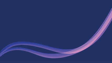 A dynamic vector background featuring smooth, flowing abstract lines with a glowing pink-to-purple gradient across a deep navy blue backdrop, creating a futuristic or corporate wave motion design.