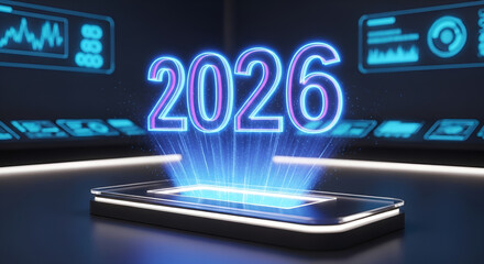2026 Hologram Projection and Futuristic Technology Interface Display