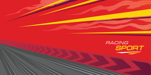 Abstract Sports Background Vector. Racing Sports Background Vector Illustration