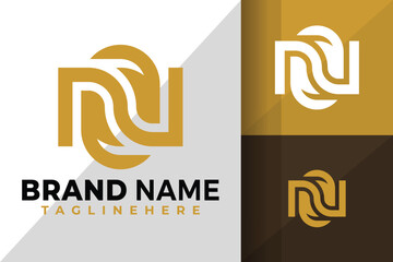 Letter N and O Monogram Logo Logos Design Element Stock Vector Illustration