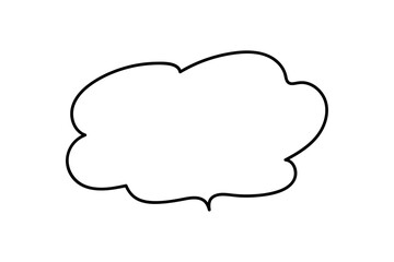 シンプルで可愛い吹き出し