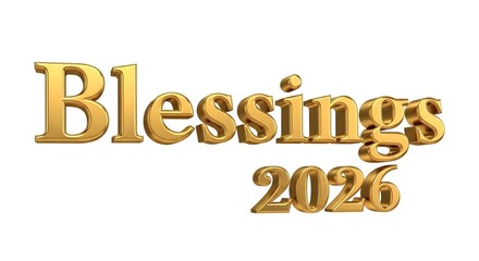 Golden blessings for 2026 shimmering with hope and prosperity, a beautiful wish for a bright future, celebrate new year with joy and anticipation, festive greetings