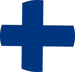 Finland Map Flag Design Vector Illustration