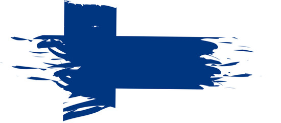 Finland Map Flag Design Vector Illustration