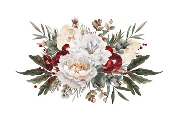 A winter boho bouquet accessories accessory graphics.