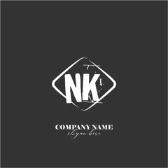 Vector NK illustration of a logo for a company background abstract