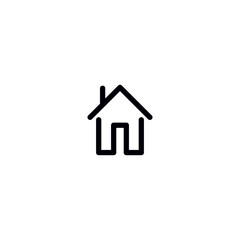 House icon for interfaces and applications
