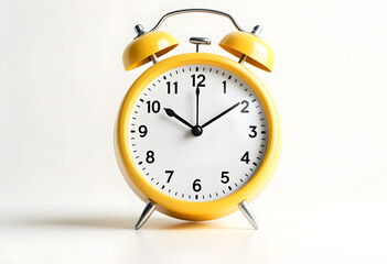 Modern butter yellow kitchen timer with smooth matte finish, isolated on white background, bright lighting highlights sleek curves and warm buttery color.