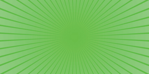Vibrant Green Radial Burst Background with Fading Lines and Subtle Gradient Effect for Dynamic Visuals