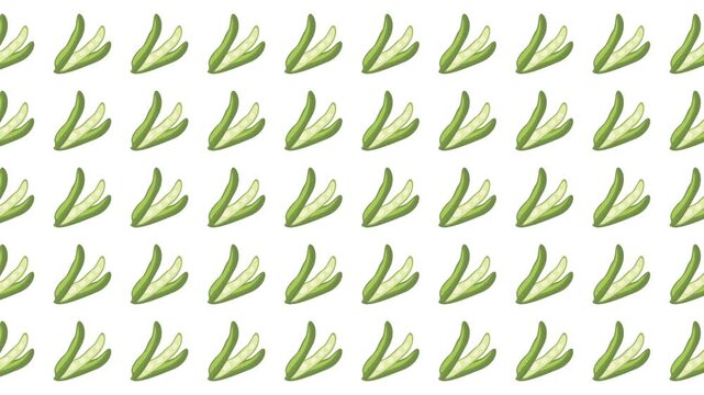 Ideal for natureinspired design projects, this pattern features stylized green leaf shapes on a white background. Perfect for ecofriendly branding.