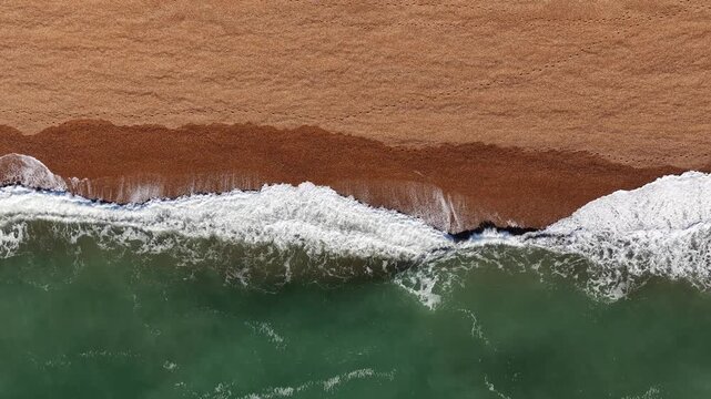 Folkestone Pebble Coastline Aerial View