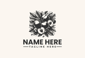 Plum Blossom Logo Vector Illustration Elegant Botanical Design