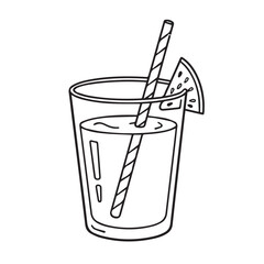 glass of cola illustration coloring pages coloring book 