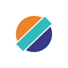 Obraz premium Abstract sun logo design conveying energy and positivity suitable for branding renewable solutions in marketing materials modern and vibrant.