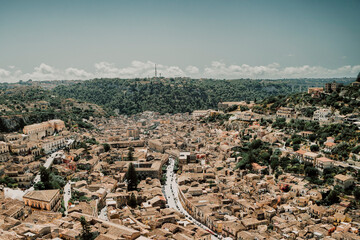 aerial view of the city
