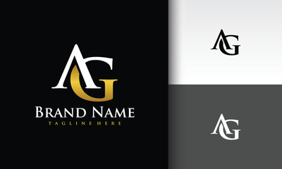 monogram letter AG classic logo