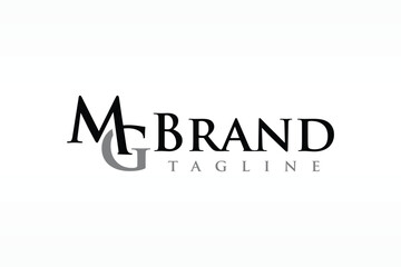 monogram letter MG classic logo
