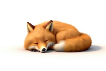 Obraz premium Fox wildlife sleeping mammal.