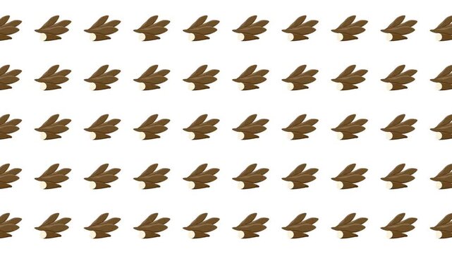Multiple brown tree sprites on a white background, suitable for naturethemed designs, childrens books, and mystical illustrations.