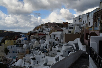 ギリシャサントリーニ島イアの景色