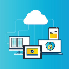 Cloud Computing Storage concept