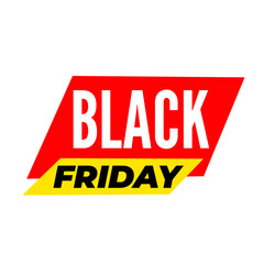 Fototapeta premium Black Friday big savings png, modern discount style, business offer badge, elegant promo design, red colour