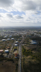 Fawley Refinery Industrial Complex Aerial Overview