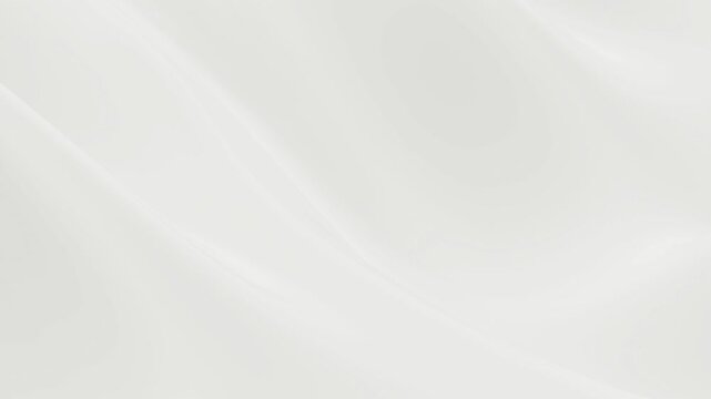 Serene Abstract White Background Animation with Elegant Wavy 3D Surface Loop