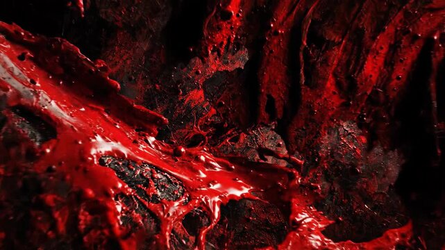 Abstract red splatter texture for creative visuals