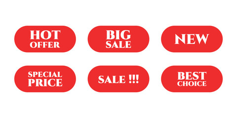 Hot offer special price label tag badge sticker