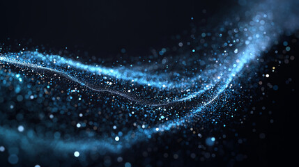 abstract blue background with particles