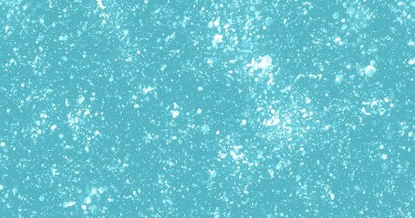 Teal Background with White Snowflakes