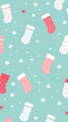Christmas sock christmas pattern backgrounds.