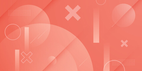 Abstract colorful pastel color background with geometric shapes pattern design. Trendy banner element concept design background.