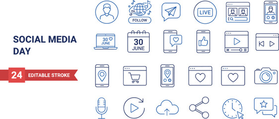 Digital Marketing, Live Streaming, Mobile Applications, E-commerce Shopping, Follower Network, and Engagement Concept.