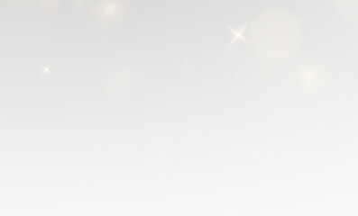 Shiny Sparkling Flare with White Glow, Abstract Bokeh Dust and Golden Glitter Highlights © Julia