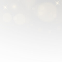 Christmas Light Card Design with Golden Glow, Sparkling Confetti and Glittering Stardust Effect