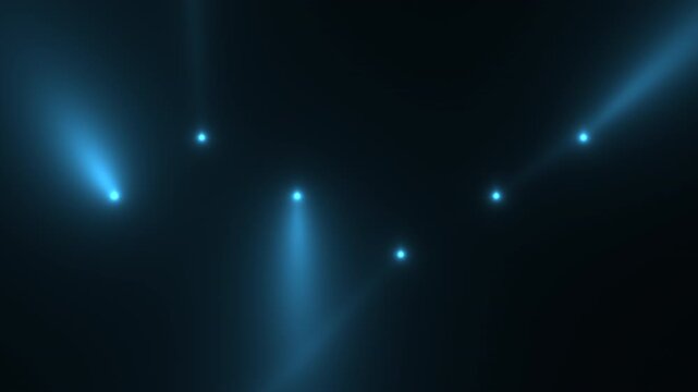 vivid lighting crafts lively scene, bright blue rays energize space atmosphere