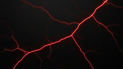 Red glowing cracks on a dark background resembling lava or lightning.