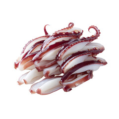 Freshly cooked squid tentacles, a delicious seafood delicacy, ready for serving