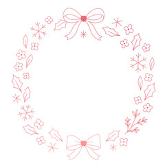 Minimal Winter Floral Frame