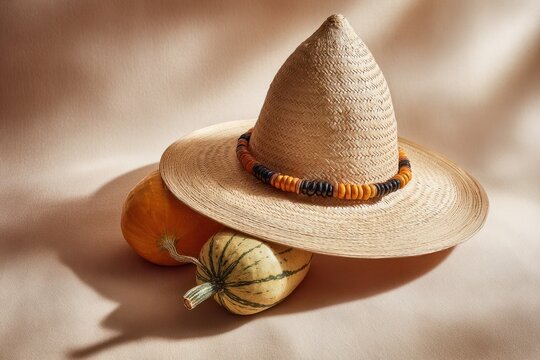 Senegalese Takkula Hat Decorative Gourd Still Life - Powered by Adobe