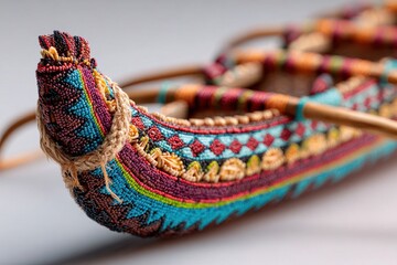 Handcrafted Nauruan Canoe Model Celebration