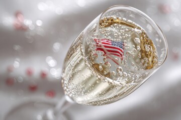 Elegant Champagne Toast for Monaco Independence Day