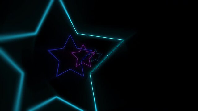 glowing starry scene with pulsing colors and festive ambiance for videos