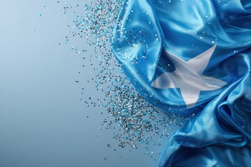 Somalia Flag on Elegant Backdrop Celebration