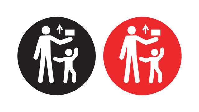 ISO 7010 M055 Keep out of reach of children.