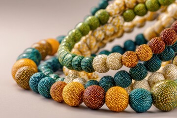 vibrant nigerian bead necklaces
