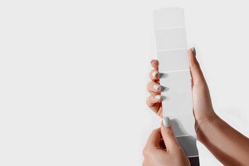 Color samples palette design catalog. New trending colour of the 2026 year 